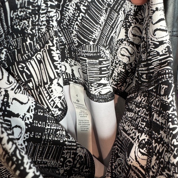 Lululemon Wunder Train High-Rise Tight 25" - Tear It Up Alpine White Black - Picture 6 of 6